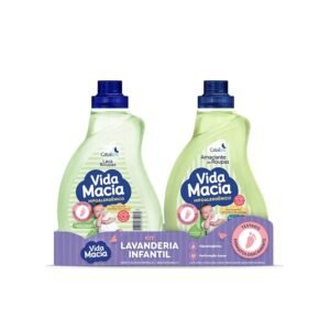 Kit Vida Macia Lava Roupas E Amaciante 1L