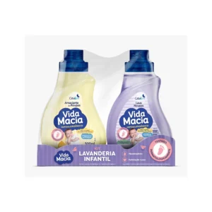 Kit Vida Macia Lava Roupas E Amaciante 1L