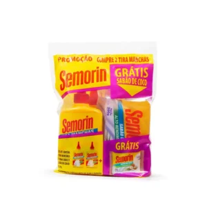 Kit Tira Manchas Semorin com 2 100ml cada Grátis Sabão de Coco 200g