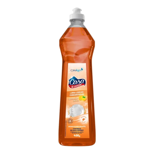 Lava Louças Neutro Laranja-Doce Casa Casa & Louças 400g