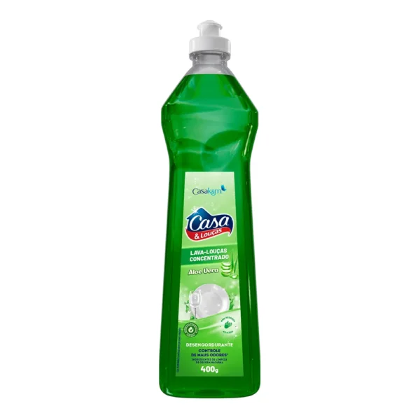 Lava Louças Neutro Aloe Vera Casa & Louças 400g
