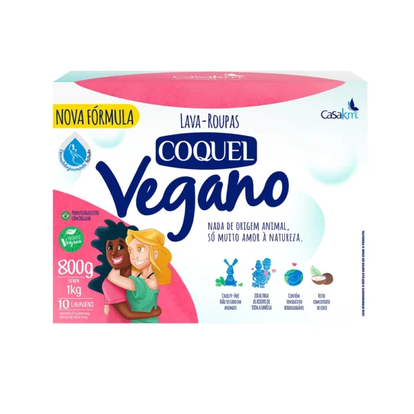Lava Roupas Coquel Vegano 800G