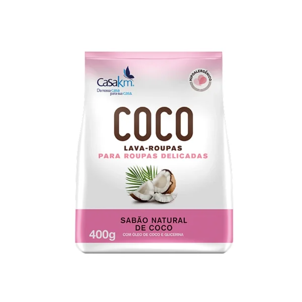 Lava-roupas COCO em pó Roupas Delicadas 400G