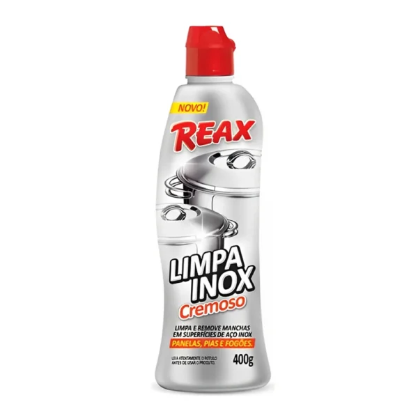 O Limpa Inox Cremoso Reax 400g