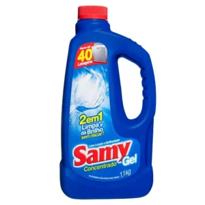 O Lava Louças em Gel Concentrado Samy 1,1kg 2 em 1