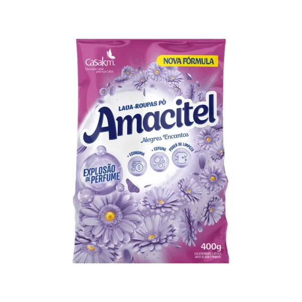 Lava Roupas Pó Alegres Encantos Amacitel 400G