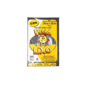 Saco de Lixo Pega Lixo 15L  