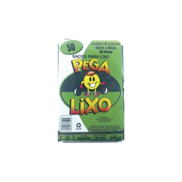 Saco de Lixo Pega Lixo 50L  