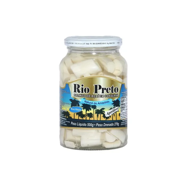 Palmito de Açaí em conserva RIO PRETO 500g/270g