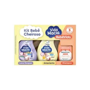 Kit Bebê Cheiroso Vida Macia e Bebê Vida  