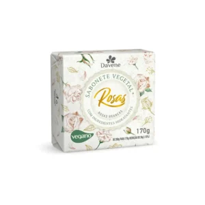 Sabonete Vegetal Rosas Brancas 170g Davene